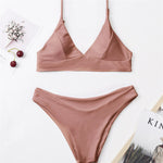 Active Solid Triangle Bikini