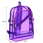 Waterproof PVC Transparent Backpacks Girls Jelly Bag