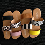 Summer Casual Animalier Woman Flat Sandals