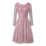 Fairytale Wedding Party Elegant Pink Sequin Tulle Woman Dress