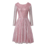 Fairytale Wedding Party Elegant Pink Sequin Tulle Woman Dress