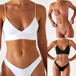 Active Solid Triangle Bikini