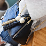 Fashion Triangle Fringe Mini Shoulder Bag