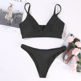 Active Solid Triangle Bikini