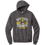 Michigan Big 10 Championship Back-To-Back Champion Hoodie Sweatshirt