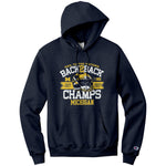 Michigan Big 10 Championship Back-To-Back Champion Hoodie Sweatshirt