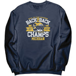 Michigan Big 10 Championship Back-To-Back Sweatshirt