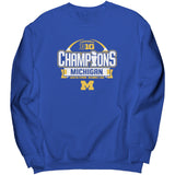 Michigan Big 10 Championship Sweatshirt