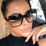 Oversize Fashion Gradient Woman Sunglasses