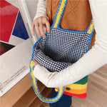 Rainbow Crochet Shoulder Bag