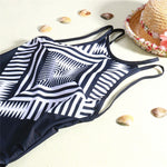 Geometric Printed One Piece Swimsuit