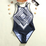 Geometric Printed One Piece Swimsuit