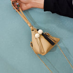 Fashion Triangle Fringe Mini Shoulder Bag