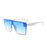 Oversize Square Sunglasses Flat Top Gradient