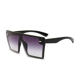 Oversize Square Sunglasses Flat Top Gradient