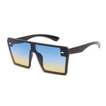 Oversize Square Sunglasses Flat Top Gradient