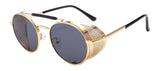 Vintage Retro Round SteamPunk Goggle Shades Sunglasses