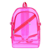 Waterproof PVC Transparent Backpacks Girls Jelly Bag