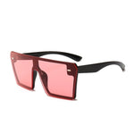 Oversize Square Sunglasses Flat Top Gradient