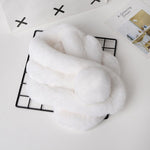 Faux Fur Woman Winter Pom Pom Scarf