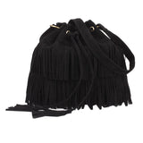 Fringe Vintage Woman Bucket Bag